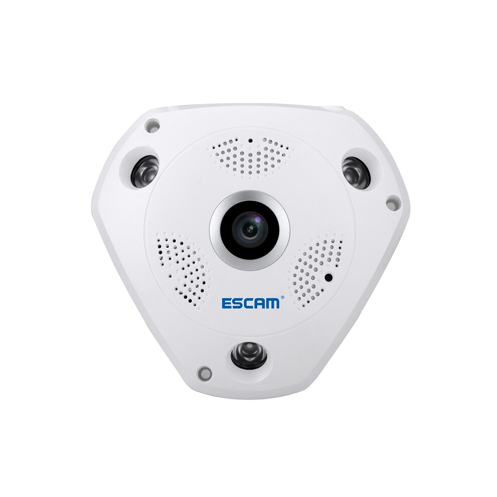 Escam Shark Qp180 960P Ip Wifi Camera 360 Degree Fisheye Panoramic Infrared Support Vr Camera 754047592904