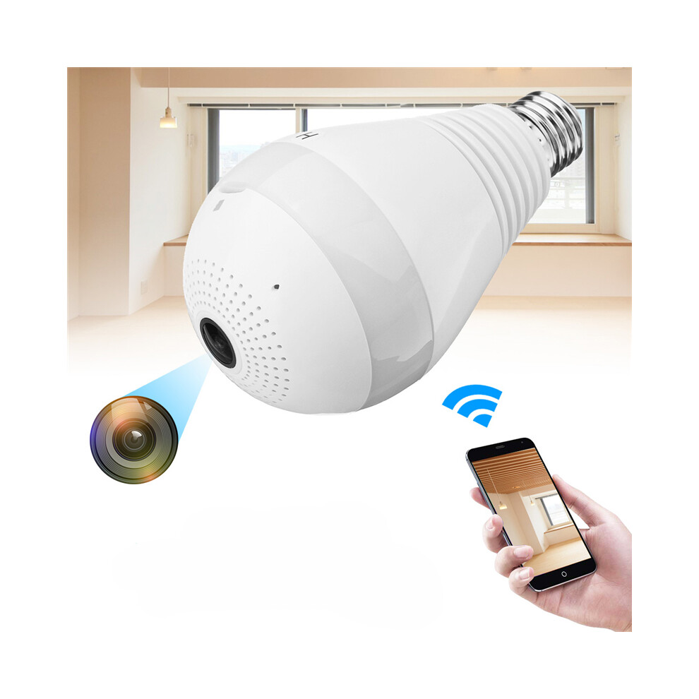 960P Hd Wifi Camera Panoramic 360 View Smart Light Bulb Camera Monitoring 6901250963586