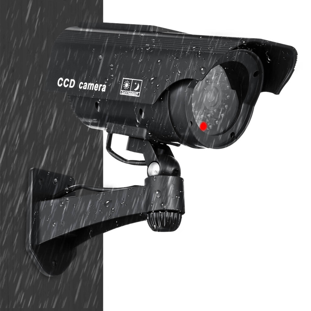 Solar Power Fake Camera Cctv Realistic Flashing Ir Dummy Security Camera Blinking 6900037951211