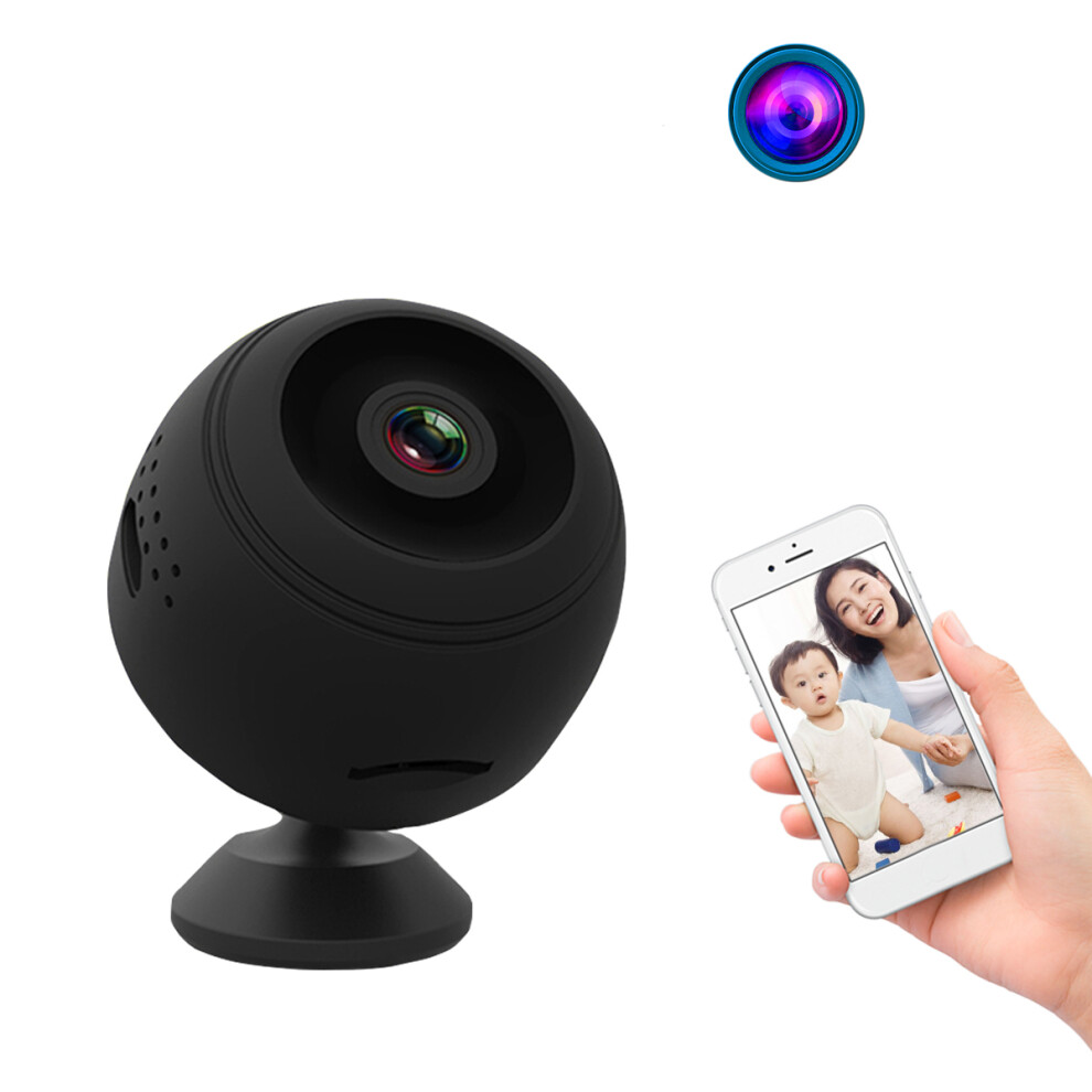 Hd 1080P Mini Wifi Ip Camera Night Vision Video Recorder 160 Panoramic Built-In Magnet 300028030790