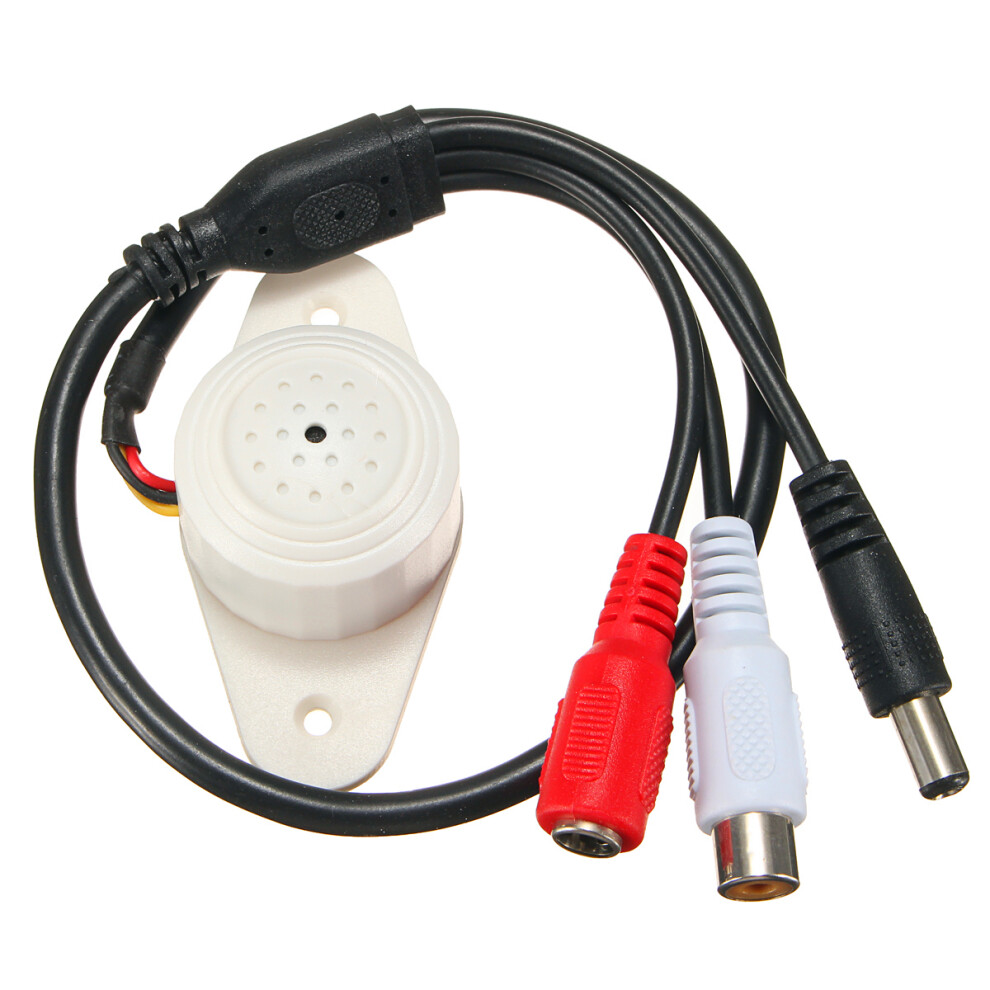 Professional Sound Waterproof Microphone Mic Connector For Security Cctv Camera System 6900616730701