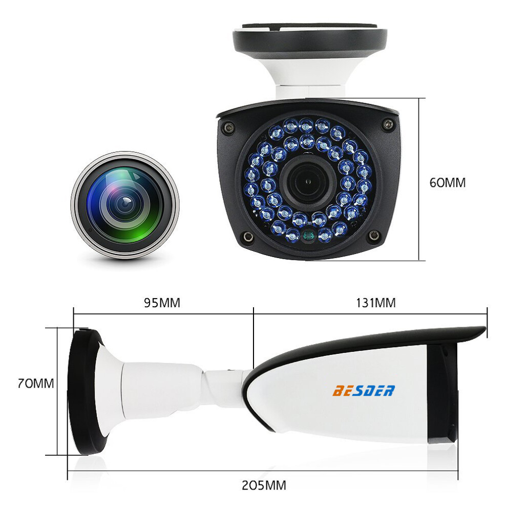 Besder 1080P Hi3518e Camhi App Wifi Ip Camera Cctv 2Mp Outdoor Wireless Surveillance Ip Camera 3796736968345