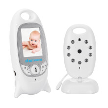 Wireless Video Baby Monitors Color Security Camera 2 Way Night Vision Infrared LED Temperature Monitoring and 8 Lullaby