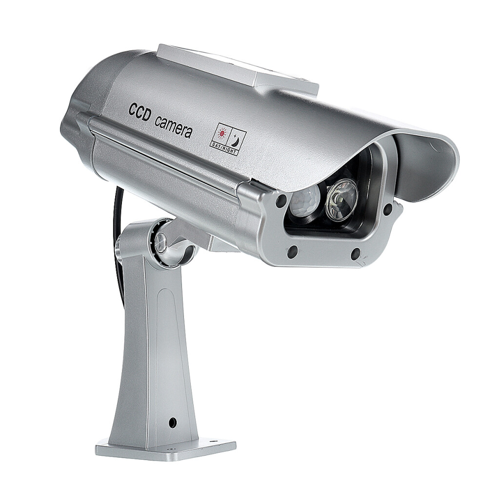 Solar Powered Pir Dummy Simulated Surveillance Camera System Security Cctv Dome Camera 7711274303423