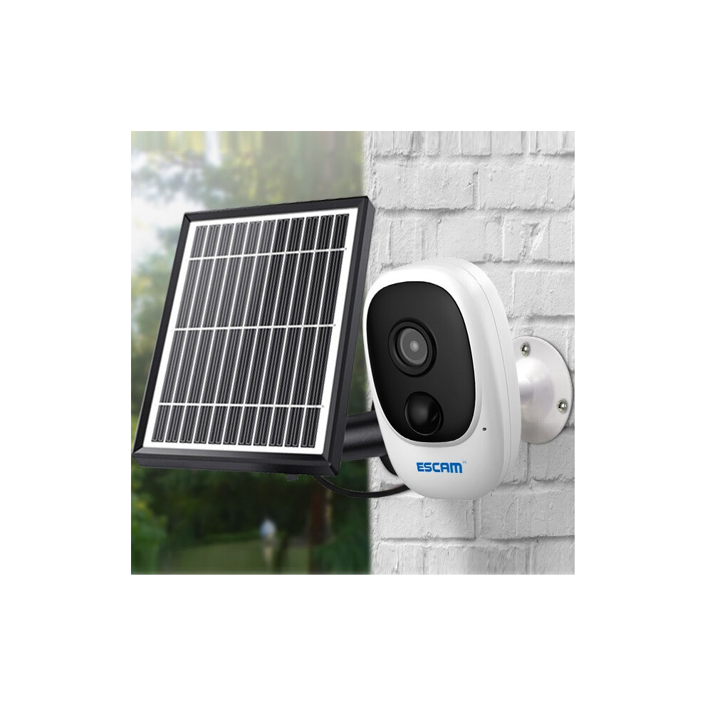 Escam G08 1080P Wireless Battery Rechargeable Pir Ip Camera Solar Panel Audio Card Cloud Storage Security Video Recorder 6900062463536