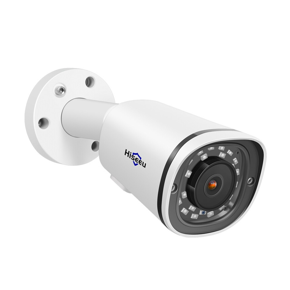 Hiseeu 4K 8Mp Poe Ip Camera Metal Waterproof Audio Cctv Camera Card Slot Motion Detect Onvif H.265 6901250190586