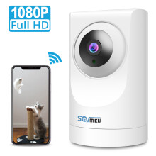 SOVMIKU SF06 1080P Wifi IP Kamera Heim Sicherheits-IP Kamera Zwei-Wege-Audio WiFi Drahtloses CCTV YI IOT Smart Kamera Innen IR Nachtsicht Babypho