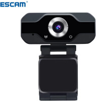 ESCAM PVR006 1080p 2MP H.264 Webcam Mini portable HD 1080p Telecamera Web per PC Trasmissione in Diretta Conveniente con Microfono Registratore
