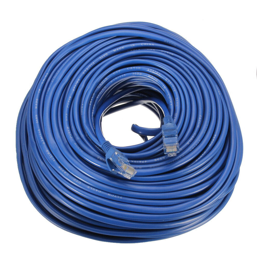 50M Cat5/Cat5e Rj45 Ethernet Lan Network Cable Line 10Mbps 100Mbps 1000Mbps Blue 6901250470893