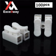 Excellway CH2 Connettore Rapido Terminale Blocco di Collegamento a Molla white
