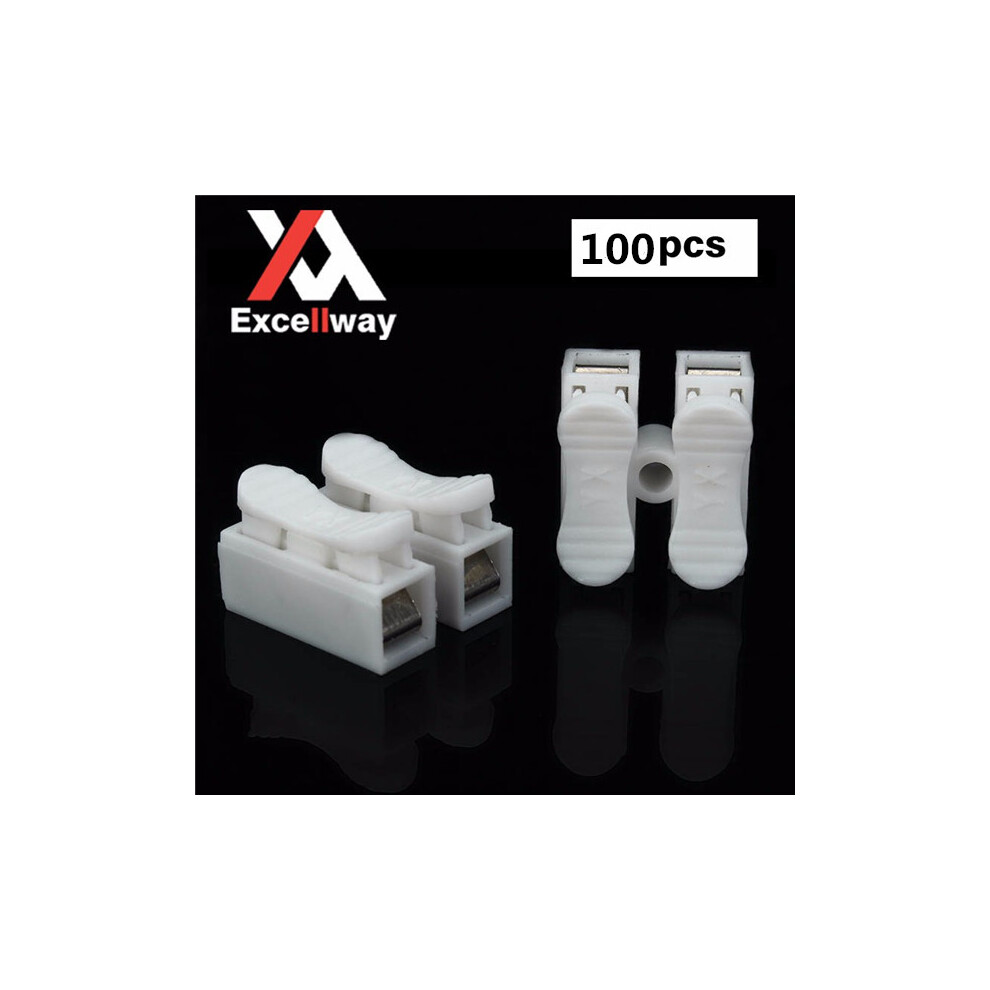 Excellway Ch2 Quick Wire Connector Terminal Block Spring Connector White 300742231398