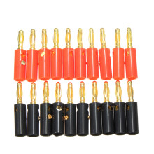 Excellway BC02 20 pezzi connettore adattatore a banana in metallo da 4 mm per cavo audio per altoparlante