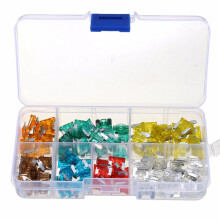 Excellway DC004 100Pezzi 5A-30A Kit di Assortimento di Fusibili a Lama Medi