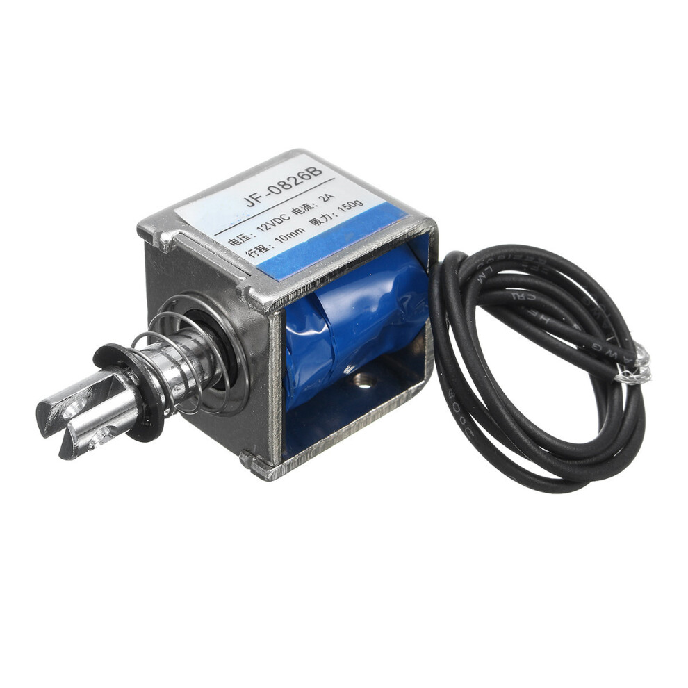 Jf-0826B 12V Dc 10Mm Hard Magnetic 20N Push Pull Electromagnet Frame Solenoid 756346536474