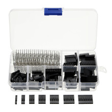 Excellway TC33 310Pcs Connettori a Testa Jumper M/F Pin Crimp Terminale per Dupont