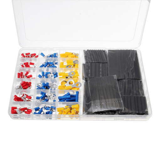Soloop 434 stuks combinatie nylon terminal krimpbare buis met stickers 1