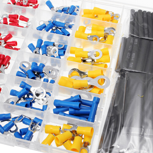 Soloop 434 stuks combinatie nylon terminal krimpbare buis met stickers 2