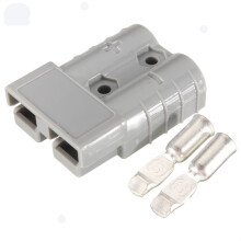 50A 8AWG Connettore Rapido per Batteria Spina Collegare Terminale Scollegare Verricello Rimorchio gray