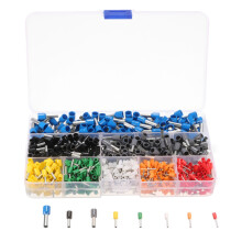 Excellway 800 PCS Connettori Terminali con Pinze Crimping a Cricchetto Regolabili Kit di Strumenti Crimper