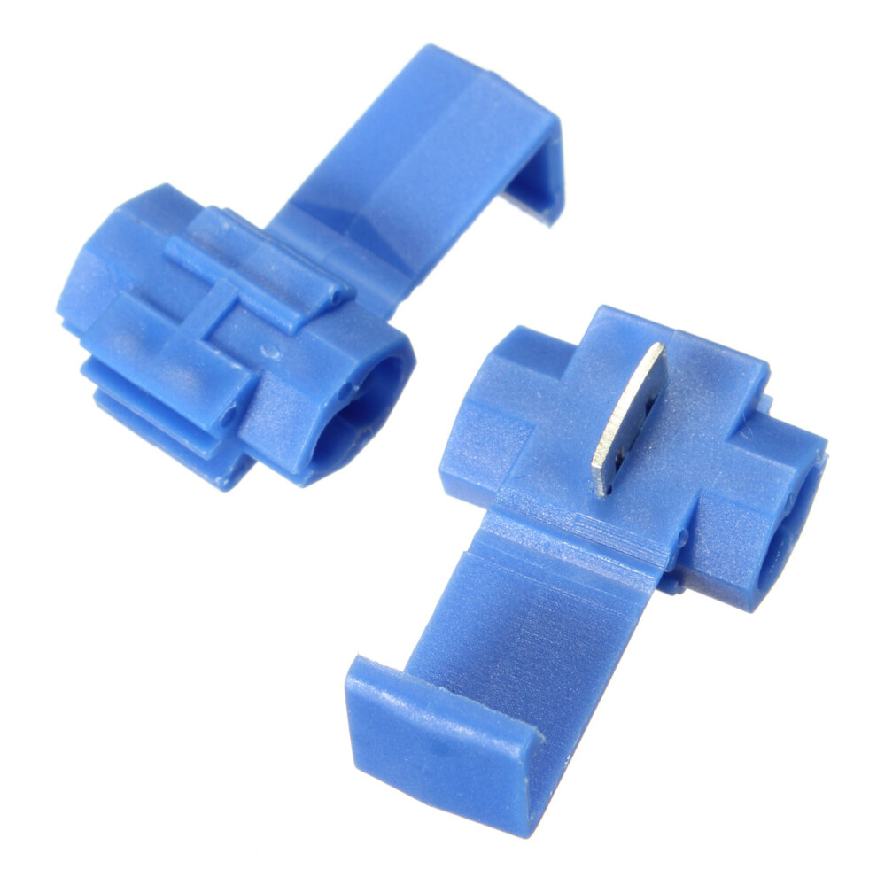 100Pcs Blue Scotch Lock Quick Splice Wire Connector Terminals 731943074604