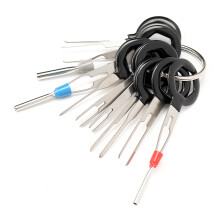 Excellway 11Pezzi Kit di Strumenti per Rimozione Terminali Estrattore di Pin per Connettori Elettrici