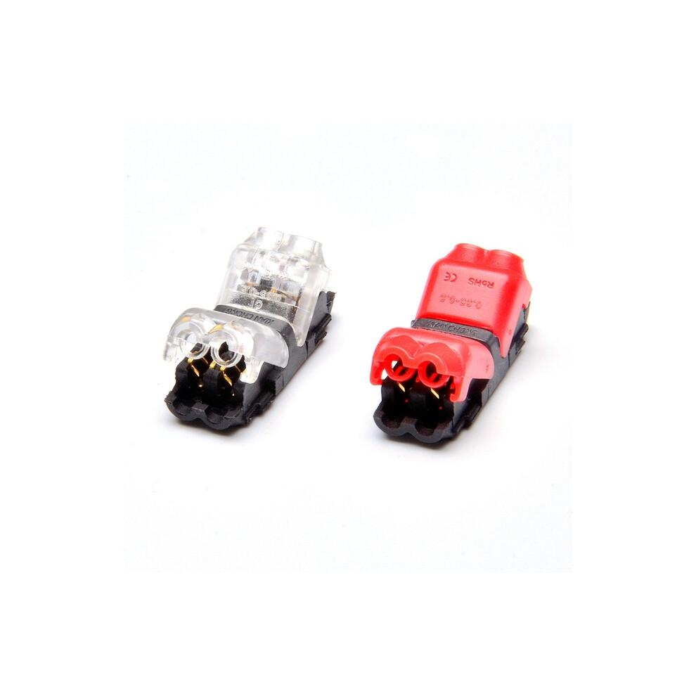 5Pcs 2 Pin Quick Splice Wire Terminals Crimp Connectors For 22-20Awg Led Strip Cable Crimping 6900230054610