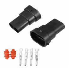 2PCS H8 H9 H11 880 881 Connettore Maschio Adattatore Spina Presa Cablaggio Impermeabile HID/LED
