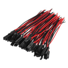 Excellway 50 pezzi 24AWG 2.54mm terminali connettori femmina a 2 pin filo testa singola