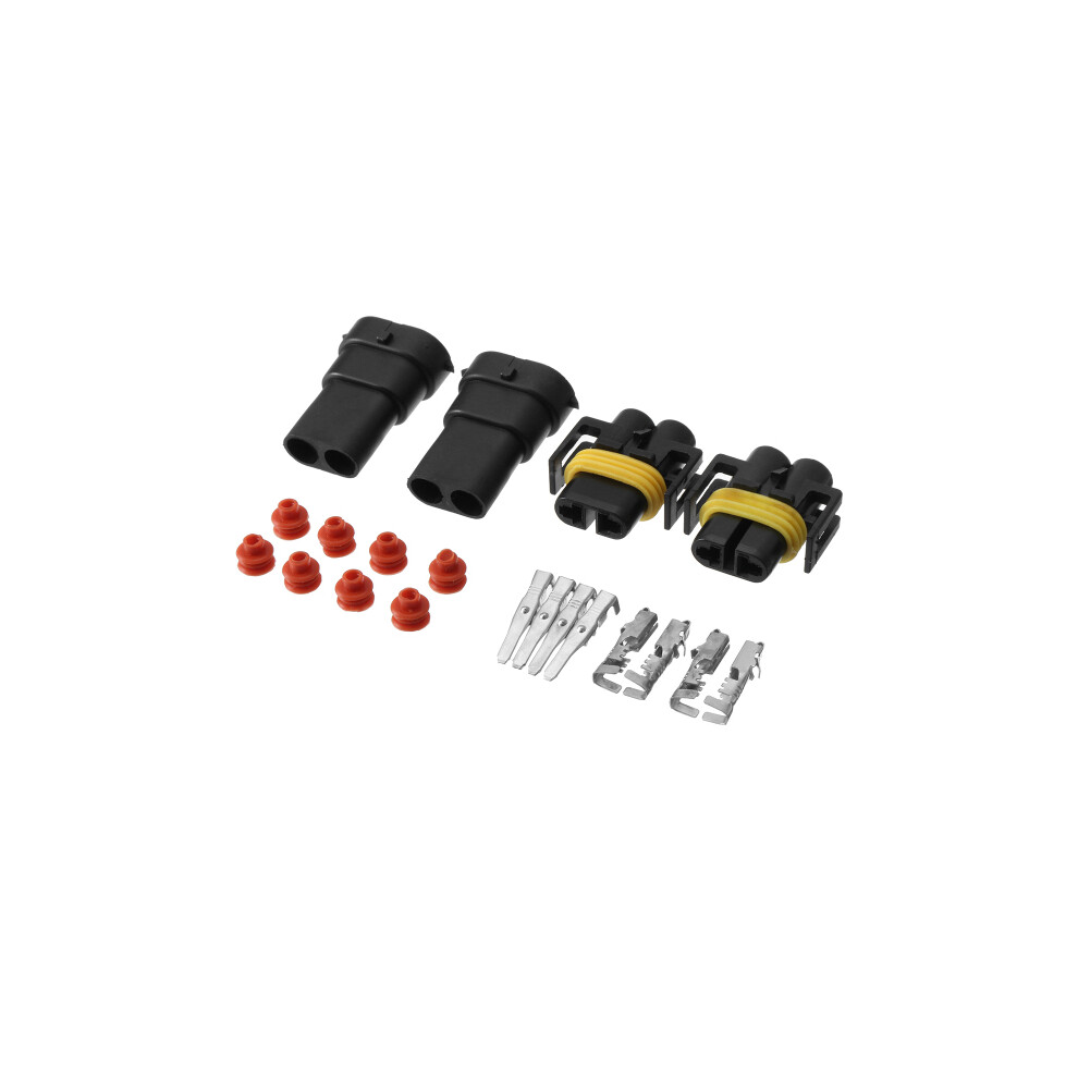 2Pcs H8 H9 H11 880 881 Female Bulb Terminals Connectors Male Hid Xenon Light Socket Plug Set 722306725714