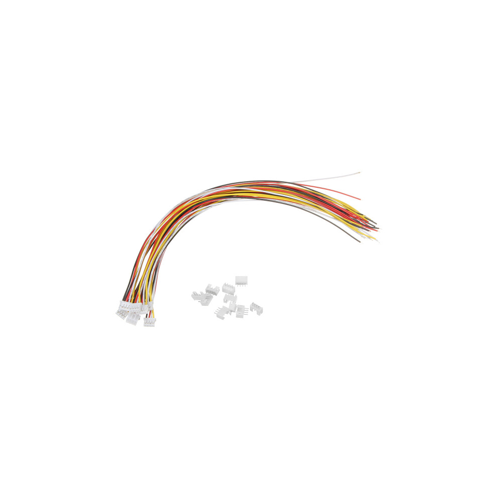 Excellway 10 Sets Mini Jst 2.0Mm Ph 4Pin 26Awg Male Female Connector Plug Wire Cables 300Mm 300742209991