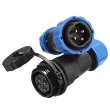 1 Coppia di connettori aviotrasportati impermeabili con presa SD20-4 4 pin IP68 F3F7 O5P3