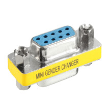 9 - Pin DB9 Vrouw naar Vrouw Mini Geslachtsveranderer Adapter Connector Geslacht Connectoren