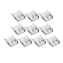10 Pezzi connettore femmina tipo A AF180 gradi presa USB presa interfaccia connettore USB