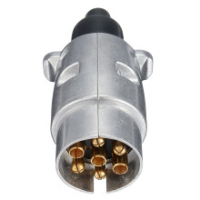 7 - pins metalen ronde stekkeradapter converter aanhangwagenstekker