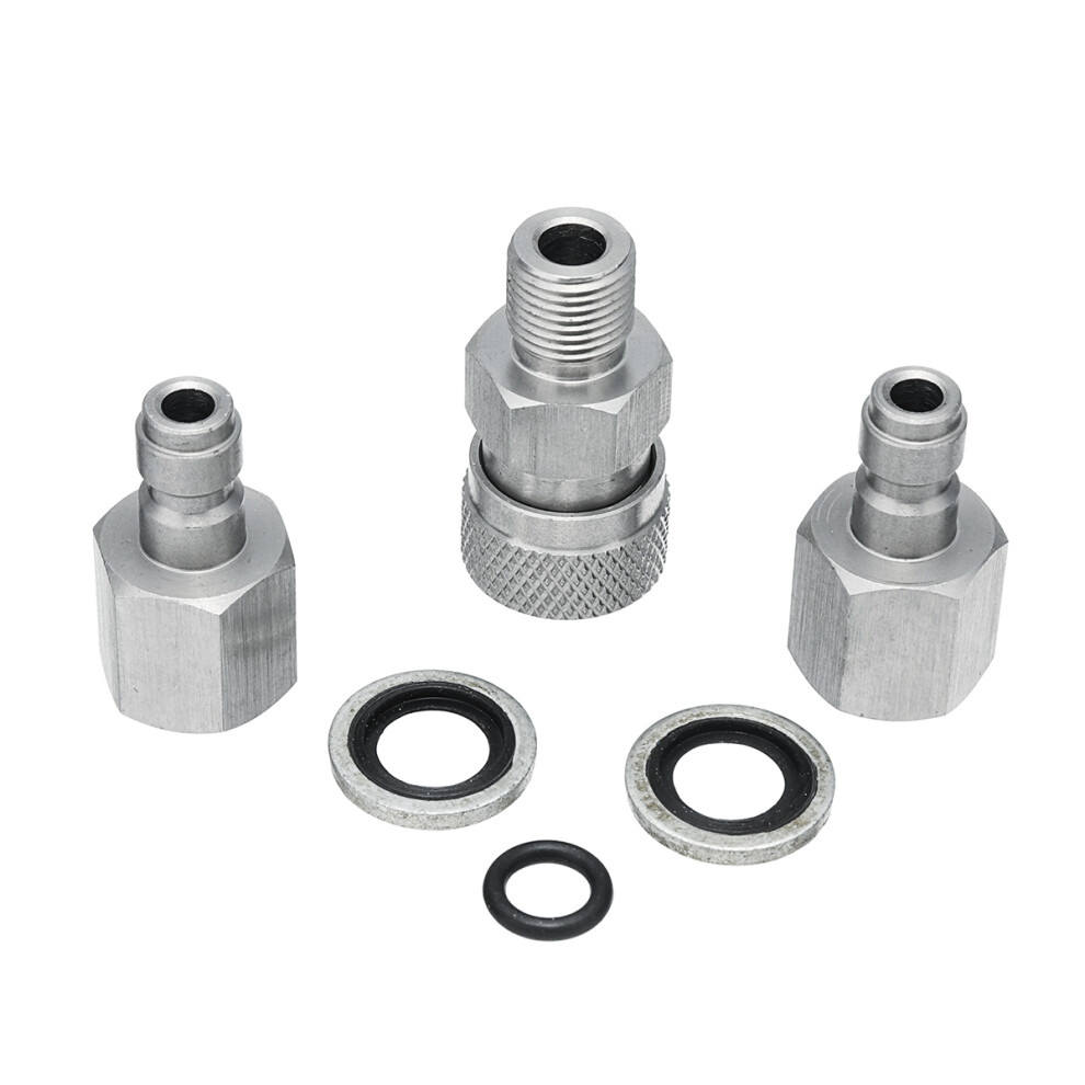Stainless Pcp Air Gun Filling Quick Connect Adapter 1/8 Bspp With Plugs Fitting Connector Coupler 6900619965575