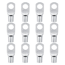 12 Pezzi di terminali in rame per cavi connettori per fili 2 AWG foro da 35 mm terminali in rame stagnato da 10 mm.