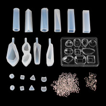 129 Pezzi Stampo in Resina per Creazione di Gioielli Pendenti Stampo in Silicone Fai da Te
