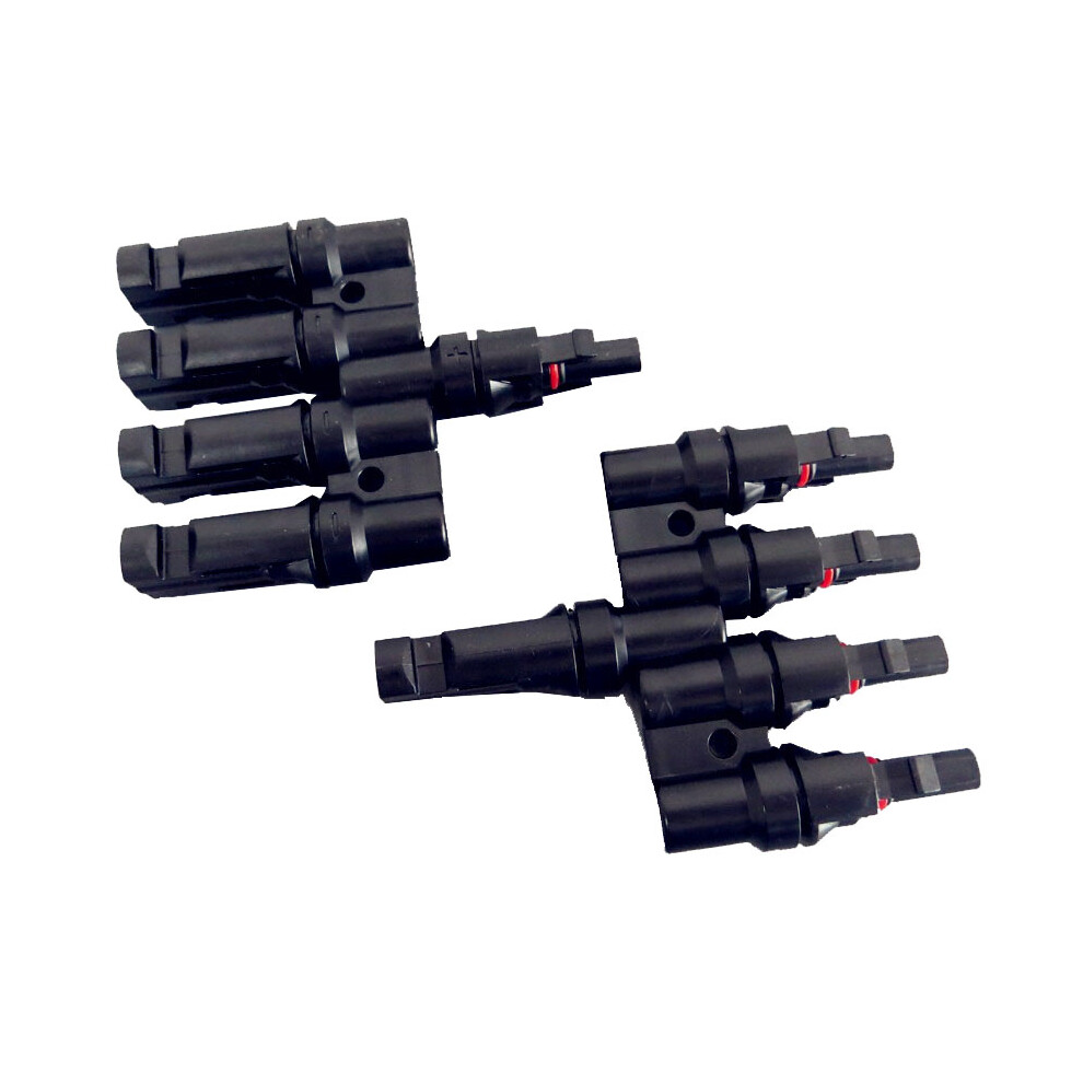 Mc4 T-Type 4 Branch Five Way Parallel Connector Solar Panel Adapter Photovoltaic Connector 3796736997710