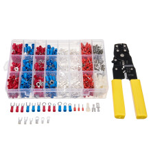 1000Pz Terminali Contrattori Terminali a Crimpatura Combinazione Fai-da-te Multifunzionale Pinze per Crimpatura Kit di Strumenti per Crimpatura F