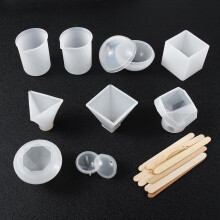19PCS Stampo in Silicone per Colata di Resina Fai-da-Te per Creazione di Gioielli e Pendenti