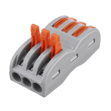 20Pz Connettore a Morsetto Docking 3Pin Blocco Terminale Universale Morsetto Rapido SPL-3 Connettore per Cavi Elettrici 0.08-4.0mm