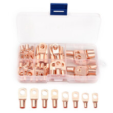 60Pz SC Serie Terminali Nudi Connettore Filo Terminale Occhiello Rame Guarnizione Connettori Filo Kit Assortito