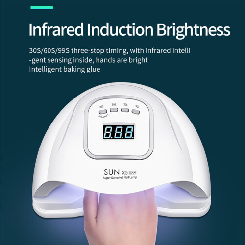 SUN X5 MAX 120W Lampada per Unghie UV Professionale Smart 45 LED con Timer 2