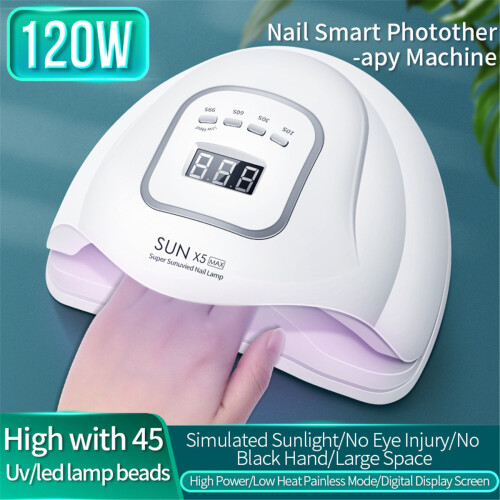 SUN X5 MAX 120W Lampada per Unghie UV Professionale Smart 45 LED con Timer 1