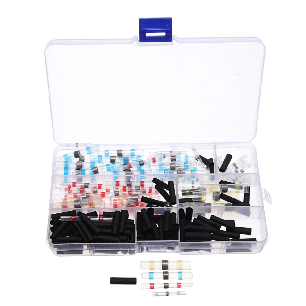 250Pcs Waterproof Soldering Ring Heat Shrinkable Medium Nozzle Terminal Solder Connectors 6906140405597
