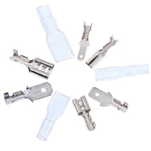 540PCS Connettore a crimpare maschio e femmina a paletta non isolato assortito Kit 2.8mm/4.8mm/6.3mm con guaine