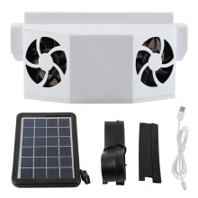 Ventilatore di raffreddamento solare silenzioso per aria condizionata auto scarico per veicolo camion.