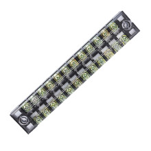 Striscia di terminale a vite a barriera coperta a doppia posizione 12 15A 600V