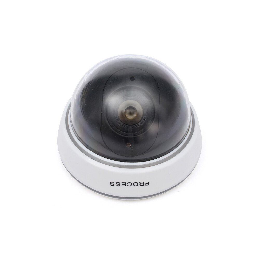 1500B Dummy Simulation Dome Camera Surveillance Cctv Security W/ Flashing Red Led Light 6901250781326