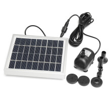 2W DC 9V 200L/h Pompa d'acqua a pannello solare per fontana da giardino